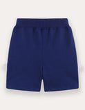 Cartoon Shark Applique Shorts