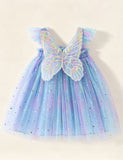 3D Butterfly Wing Tulle Dress