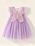3D Butterfly Wing Tulle Dress