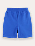 Cartoon Rocket Applique Shorts