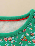 Floral Printed Bird Appliqué Dress - Mini Taylor