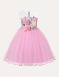 Flower Mesh Party Dress - Mini Taylor
