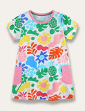 Fresh Cartoon Print Dress - Mini Taylor