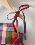 Colorful Plaid Suspender Princess Dress