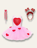 Heart Embroidered Tulle Princess Party Dress - Mini Taylor