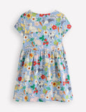 Fun Animal Floral Printed Cotton Dress