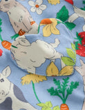 Fun Animal Floral Printed Cotton Dress