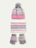 Knitted Hat + Scarf + Gloves Three-Piece Set - Mini Taylor