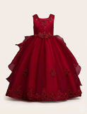 Pearl Trailing Evening Wedding Dress