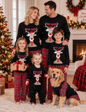 Christmas Reindeer Print Family Matching Pajamas