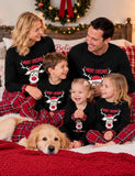 Christmas Reindeer Print Family Matching Pajamas