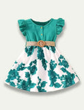 Pleated Sleeveless Flower Printed Dress - Mini Taylor