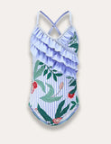 Printed One Piece Swimsuit - Mini Taylor