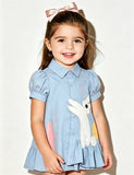 Bunny Applique Shirt Dress