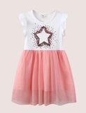 Sequined Star Mesh Dress
