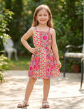 Ethnic Print Suspender Dress