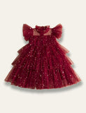 Star Sequin Fluffy Tulle Princess Party Dress - Mini Taylor