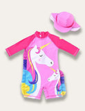 Star Unicorn Print Swimsuit - Mini Taylor