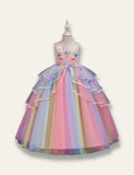 Unicorn Rainbow Tulle Princess Party Dress - Mini Taylor