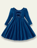 Velvet Bow Princess Dress - Mini Taylor