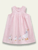 White Duck Appliqué Sleeveless Dress - Mini Taylor