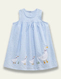 White Duck Appliqué Sleeveless Dress - Mini Taylor