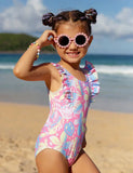 Cute Printed Lace Swimsuit