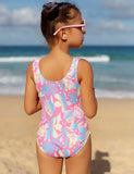 Cute Printed Lace Swimsuit