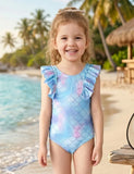 Cute Printed Lace Swimsuit