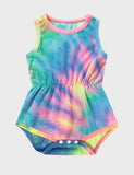 Mom and Me Rainbow Tie-dye Jumpsuit
