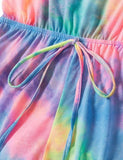 Mom and Me Rainbow Tie-dye Jumpsuit