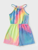 Mom and Me Rainbow Tie-dye Jumpsuit