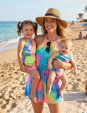 Mom and Me Rainbow Tie-dye Jumpsuit